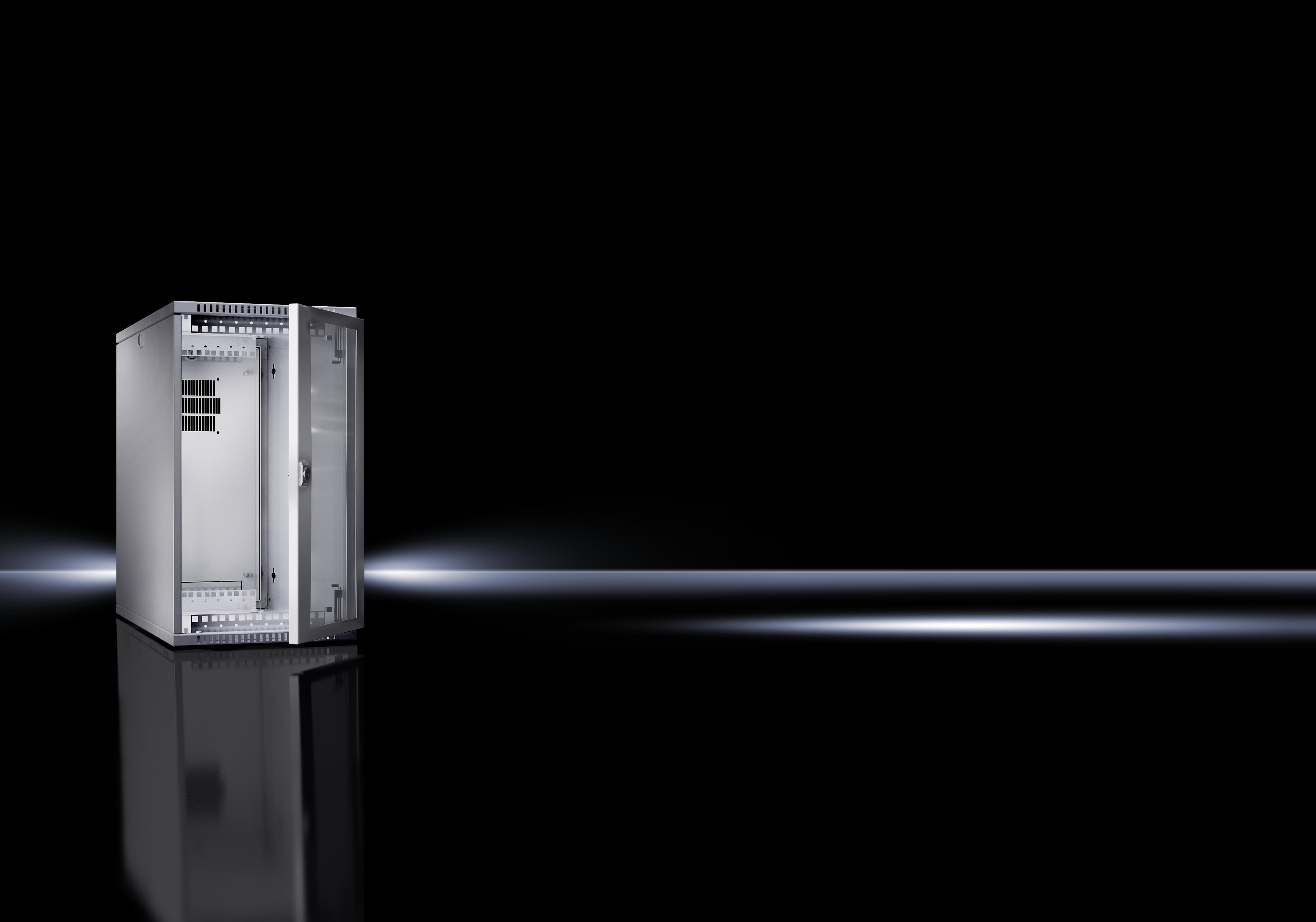 Rittal - VerticalBox, 5U m/glassdør