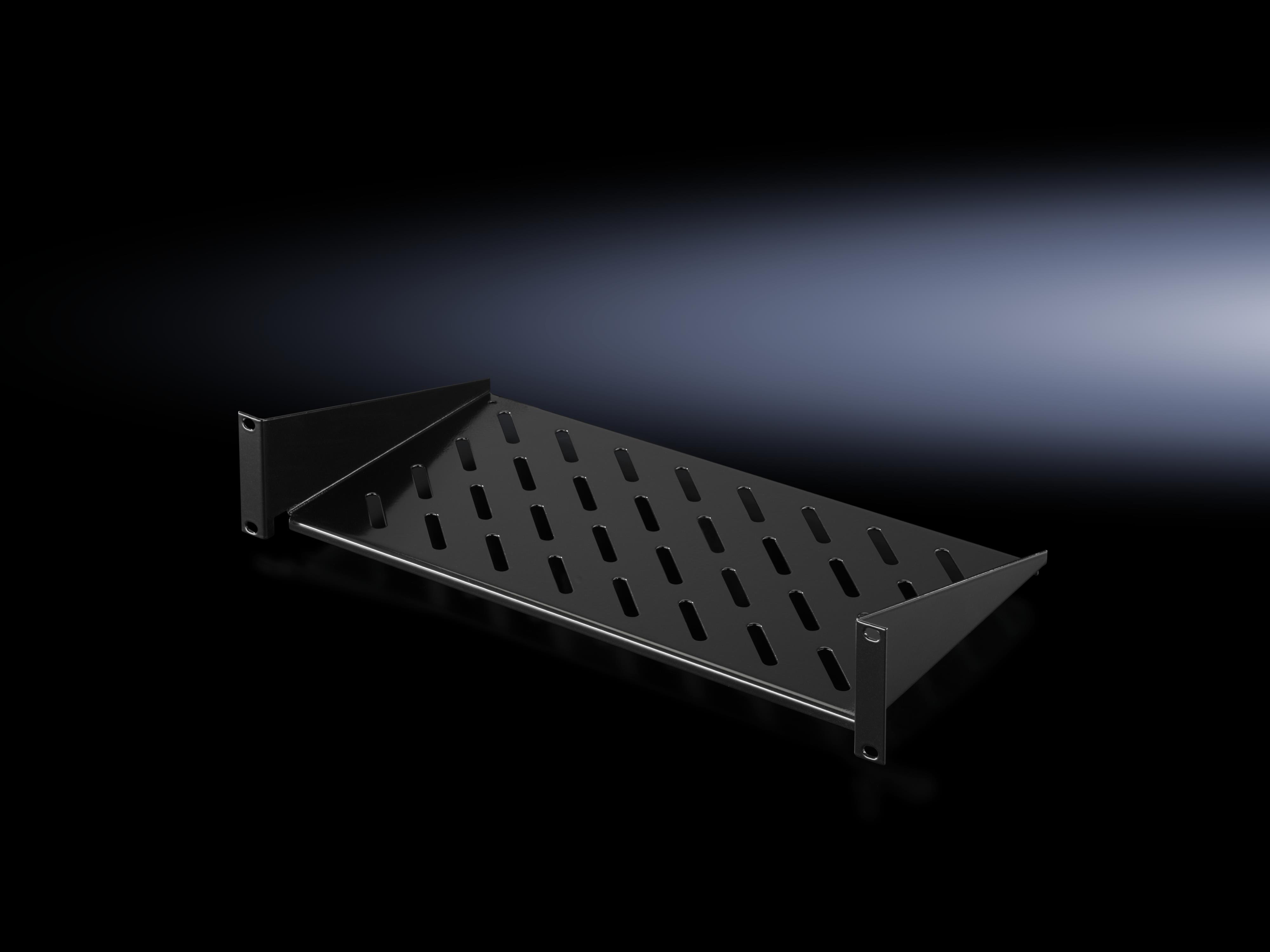 Rittal - 19" Hylle, fast, 400mm dyp