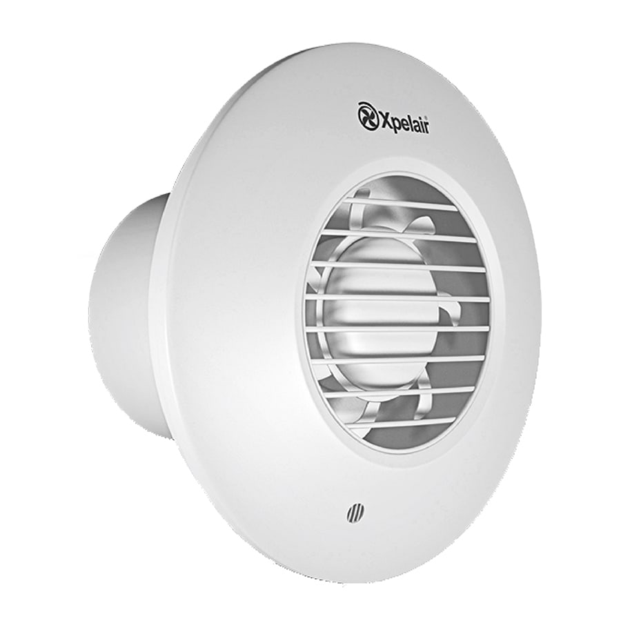 Xpelair - Xpelair DX100HTR avtrekksvifte m fukt- og tidsstyring. Leveres komplett med veggmontasjesett.