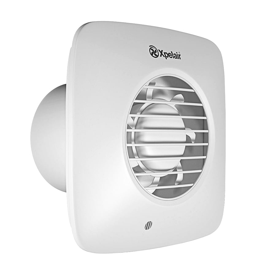 Xpelair - Xpelair DX100HTS avtrekksvifte m fukt- og tidsstyring. Leveres komplett med veggmontasjesett.