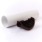 Xpelair - Xpelair 4 wall kit Brun vegg gjennomføring / Utvendig gitter