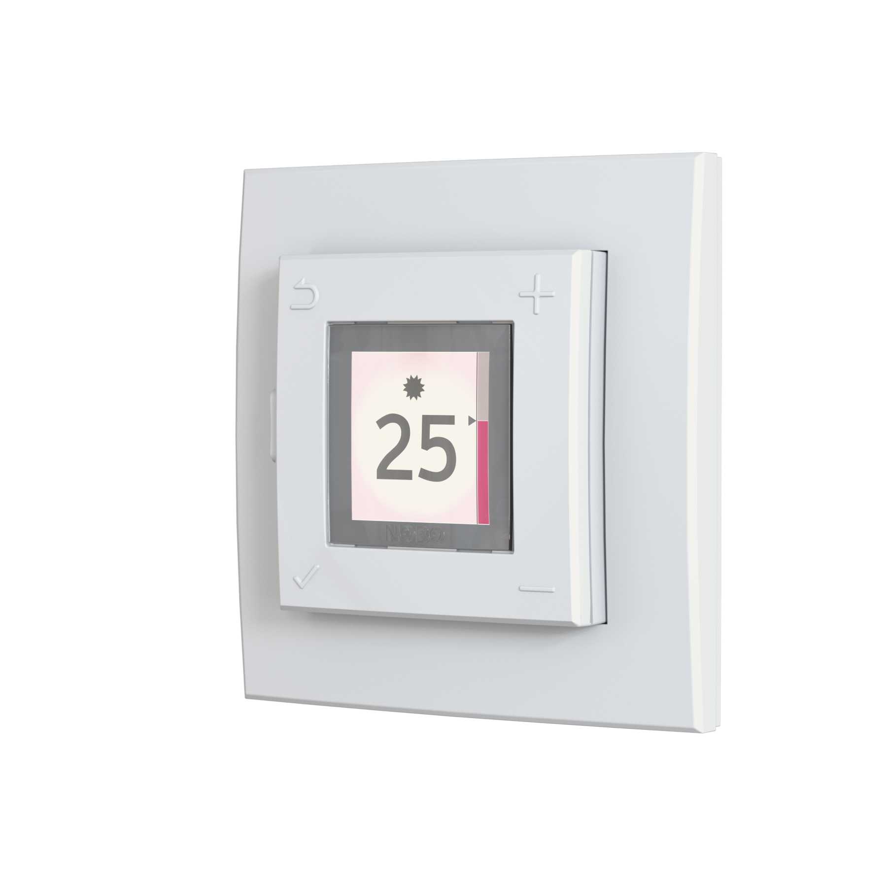 Nobø - NOBØ ROM/GULVTERMOSTAT NTB 2R HVIT TIMER eller RADIOSTYRT