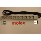Centex - Strømlist 19 1U 9P 16A 3m led
