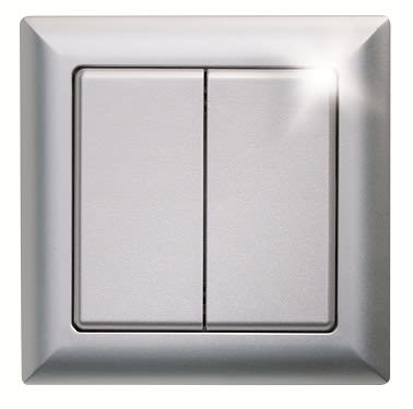 Eltako - FT55: Trådløs Bryter 4 kanaler aluminium lakkert