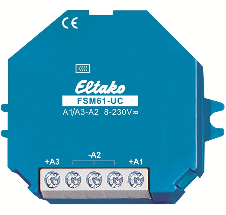 Eltako - FSM61-UC: 2 kanals sende modul for Boks montasje