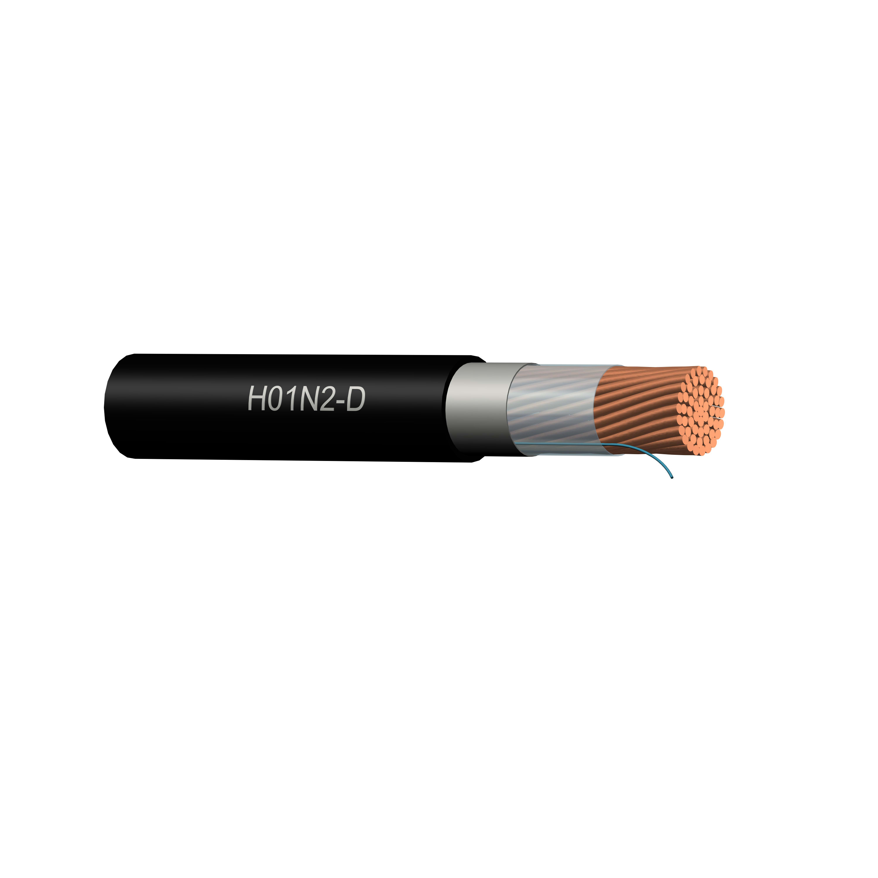 Nexans - H01N2-D 1x95 100V  Sveise kabel med forsterket ytterkappen