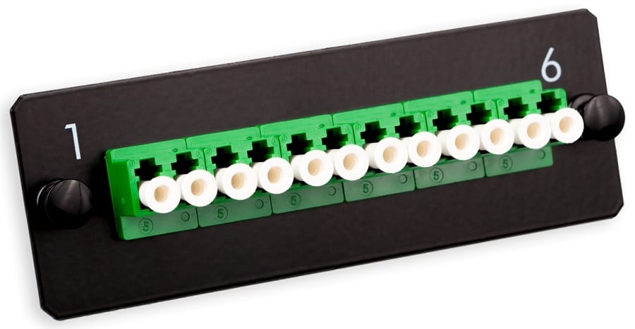 Nexans - LANmark-OF Adapter Plate 12 LC Singlemode APC Grønn