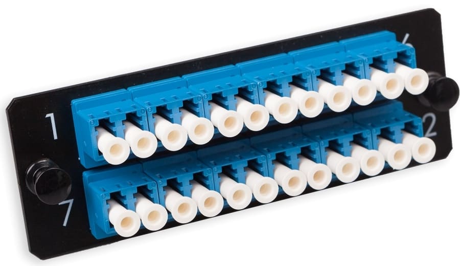 Nexans - LANmark-OF Adapter Plate 24 LC Singlemode Blå