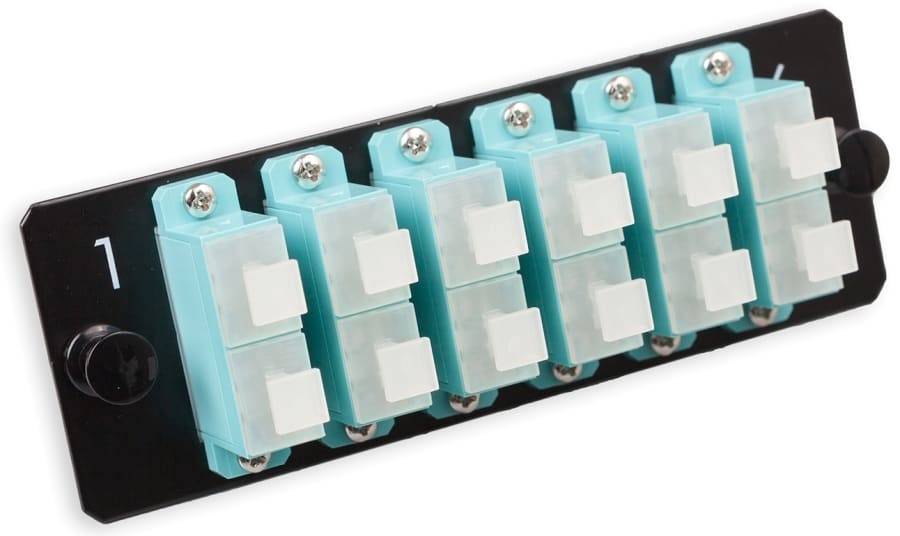 Nexans - LANmark-OF Adapter Plate 12 SC Multimode Aqua