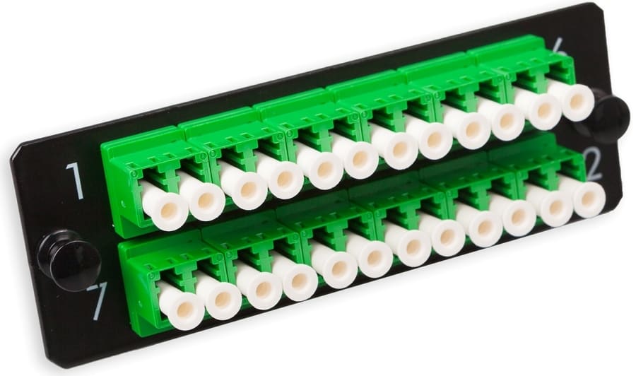 Nexans - LANmark-OF Adapter Plate 24 LC Singlemode APC Grønn