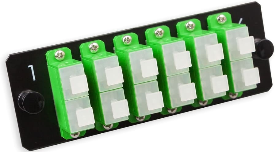 Nexans - LANmark-OF Adapter Plate 12 SC Singlemode APC Grønn