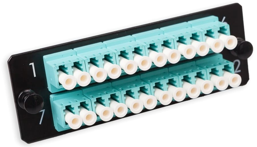 Nexans - LANmark-OF Adapter Plate 24 LC Multimode Aqua