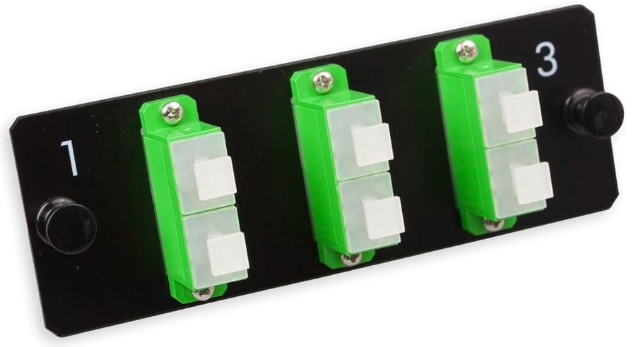 Nexans - LANmark-OF Adapter Plate 6 SC Singlemode APC Grønn