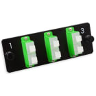 Nexans - LANmark-OF Adapter Plate 6 SC Singlemode APC Grønn