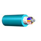 Nexans - LANmark-OF Tight Buffer Universal 2x Multimode 50/125 OM3 LSZH Aqua