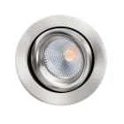 SG Armaturen - Junistar Lux børstet stål 2700K, 580lm, Ra 98, SDCM 1, L90/B10, Class II SELV, IP44