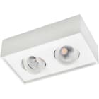 SG Armaturen - CUBE LUX 2X hvit 2700K, 16W, 1160lm, RA98, SDCM 1, L90/B10, Class II, IP21, A++