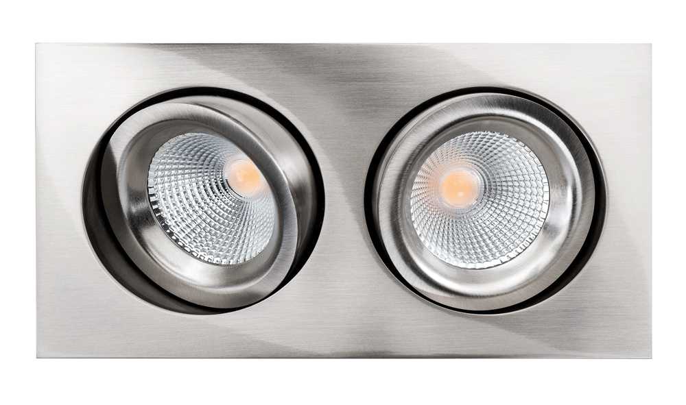 SG Armaturen - JUNISTAR LUX SQUARE 2X BØRSTE 2700K