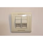 Centex - Vegguttak dobbelt Cat6 UTP fo