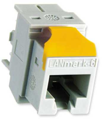 Nexans - 24 Klips f/Snap-in RJ45 Gul 20