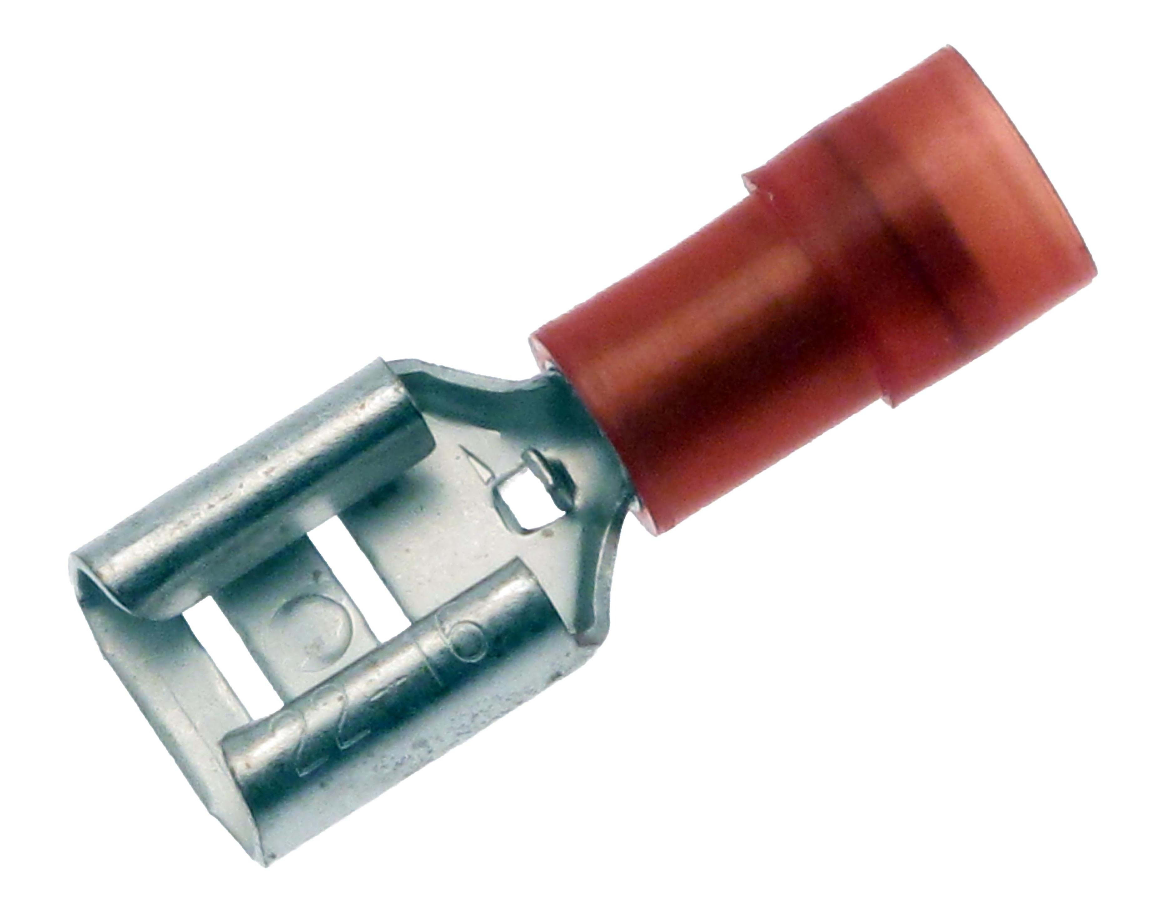Melbye - Isolert flatstifthylse 0,5-1,5 6,35x0,8 RF-F608