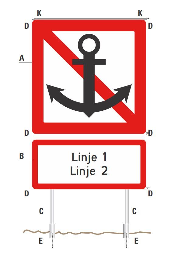 Melbye - Skiltstativ fjell 2x2,65m rør LS1 SKILTSTATIV
