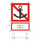 Melbye - Skiltstativ fjell 2x2,65m rør LS1 SKILTSTATIV