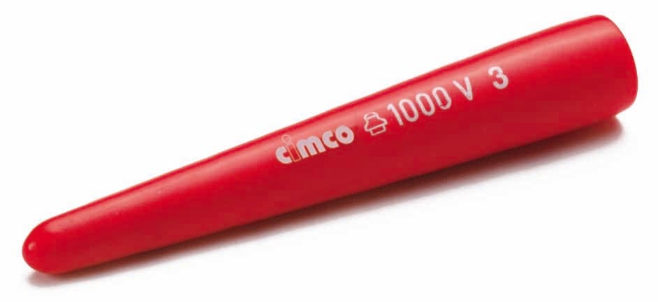 Cimco - Endeisolering 1000V nr. 2. Lengde 80mm, Ø maks 10mm.