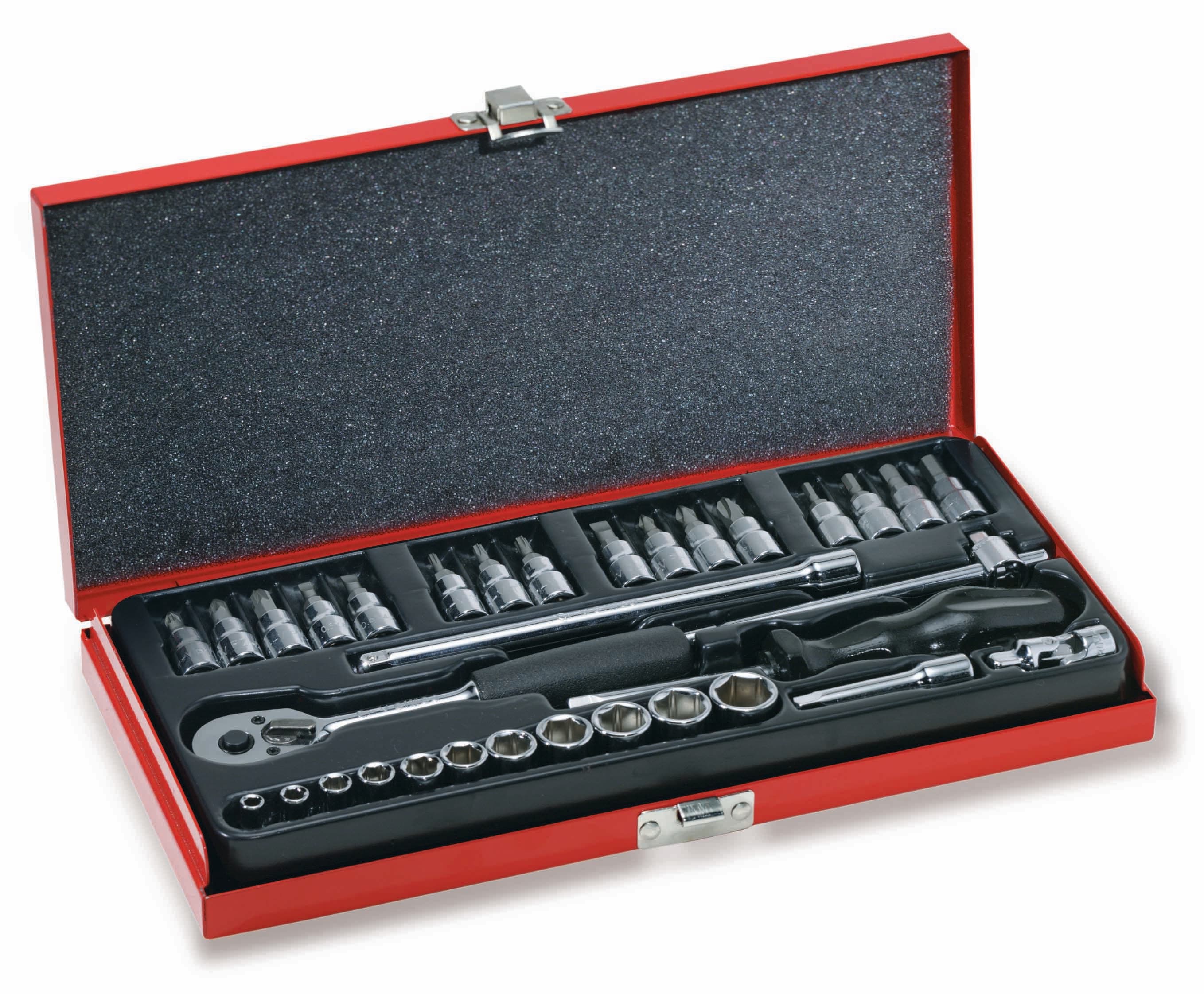 Cimco - Skrallesett 1/4", 33 deler