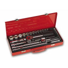Cimco - Skrallesett 1/4" og 1/2", 52 deler