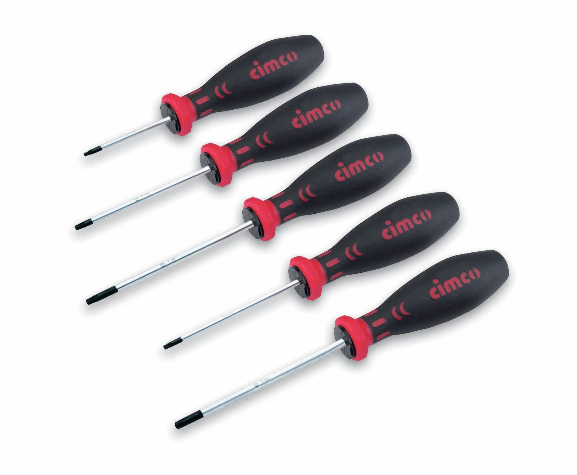 Cimco - Skrutrekkersett Torx med bor uisolert 5 deler. 