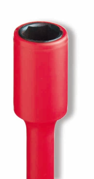 Cimco - 1000V Skrutrekker med sekskant pipe. SW 13. Lengde 125mm. 