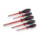 Cimco - 1000V Skrutrekkersett TORX - 5 deler. 8x60, 10x60, 15x75, 20x100, 25x100mm.