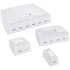 Centex - Vegguttak C6 4P UTP påvegg Hv