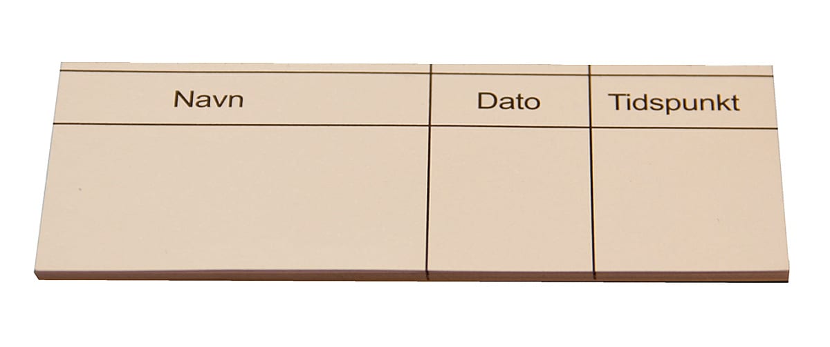 Melbye - Reserveblokk for skilt 105x40mm