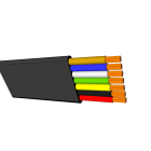 Nexans - Modular kabel 4x0,14, sv