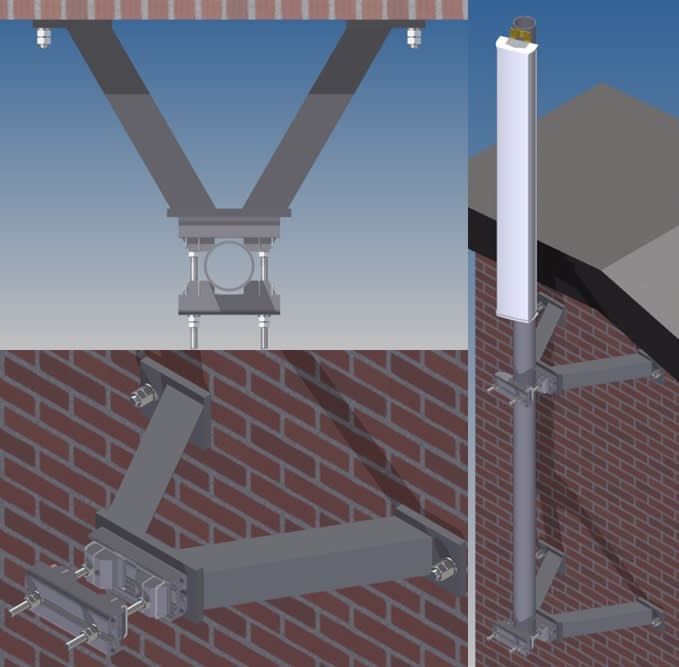 Cue Dee - Stand Off Heavy Duty Wall Support CD 828000