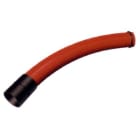 Industriplast - 2 meter 125mm fleksibelt bend i rød farge, til bruk ved retningsendring i grøft.