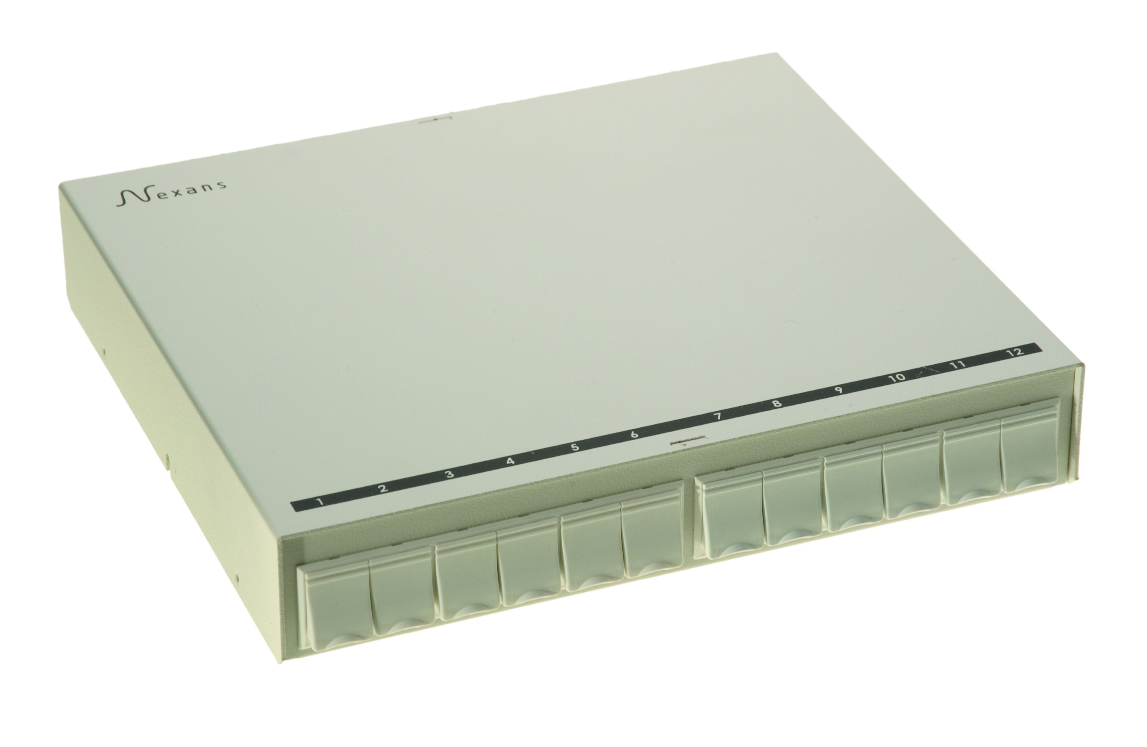 Nexans - 12 port Snap-in Patcheboks tom