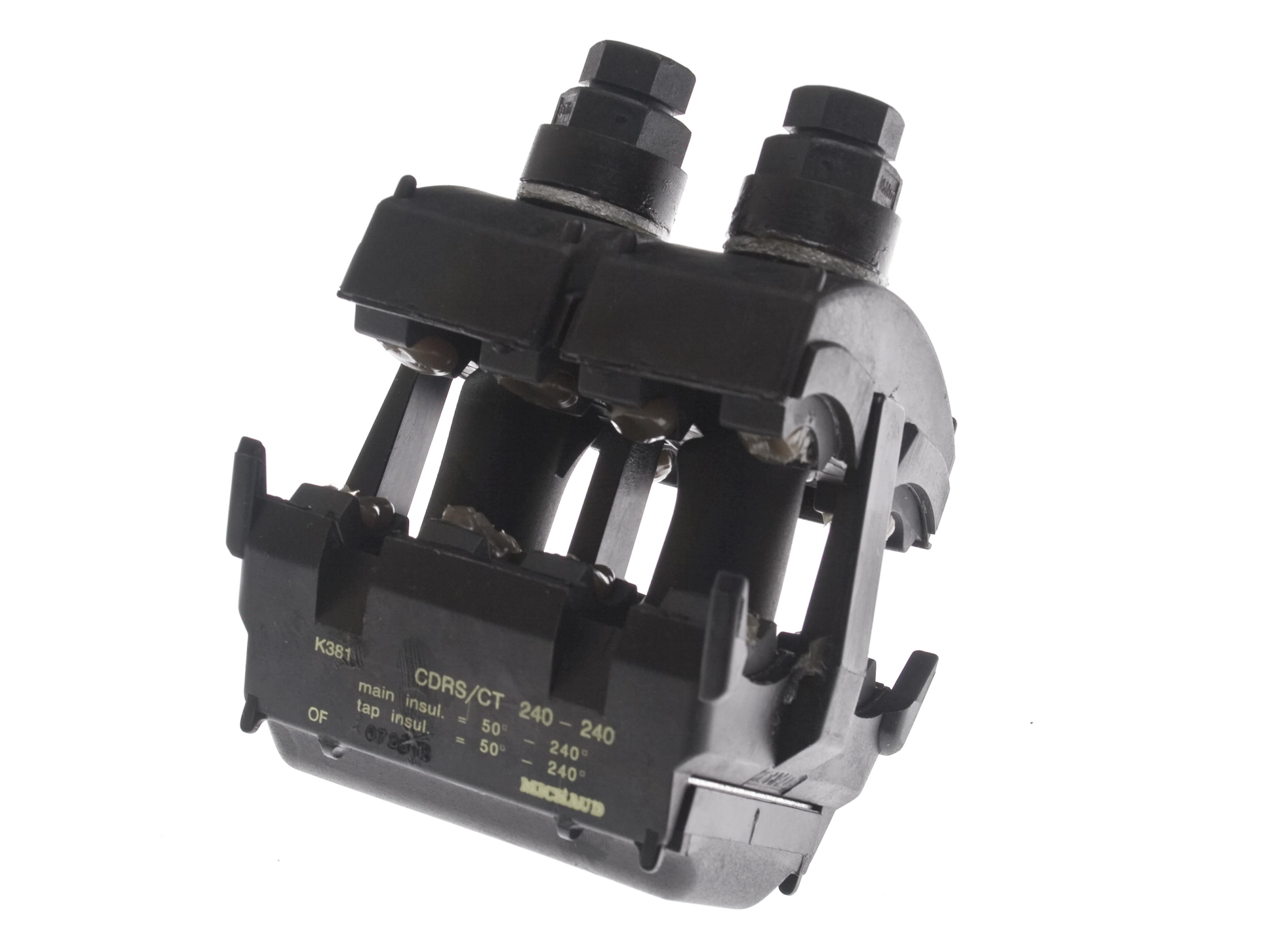 Melbye - Avgreningsklemme isolert 50-240/50-240mm² K381. For EX-hengeledning.