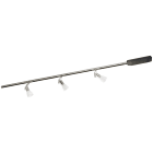 SG Armaturen - ZIP 12V GLASS BØRSTET STÅL 3x20W