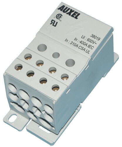 FTG - Avgreningsklemme 1 Pol, 400A, 2 x 35mm2 + 5 x 16mm2 + 4 x 10mm2