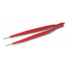 Cimco - Pinsett isolert, rett, flat og rund spiss, lengde 145mm