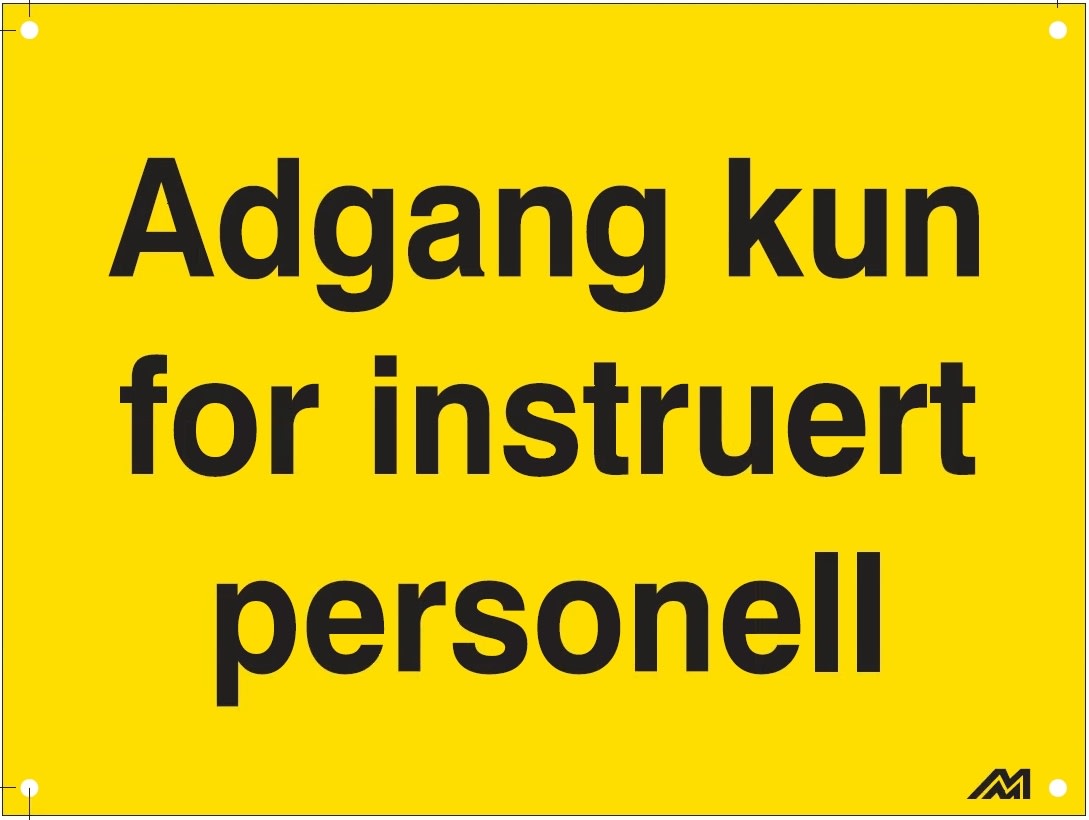 Melbye - Al-Skilt adgang instruert pers