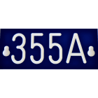 Melbye - Merkeskilt blå 355A 64x146x1,6mm ensidig