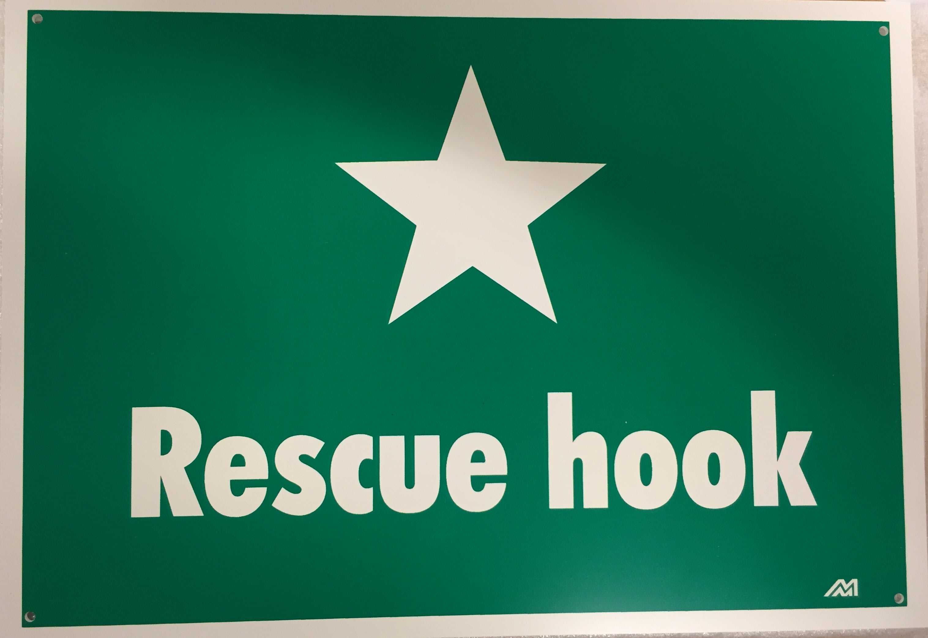 Melbye - Skilt Rescuehook