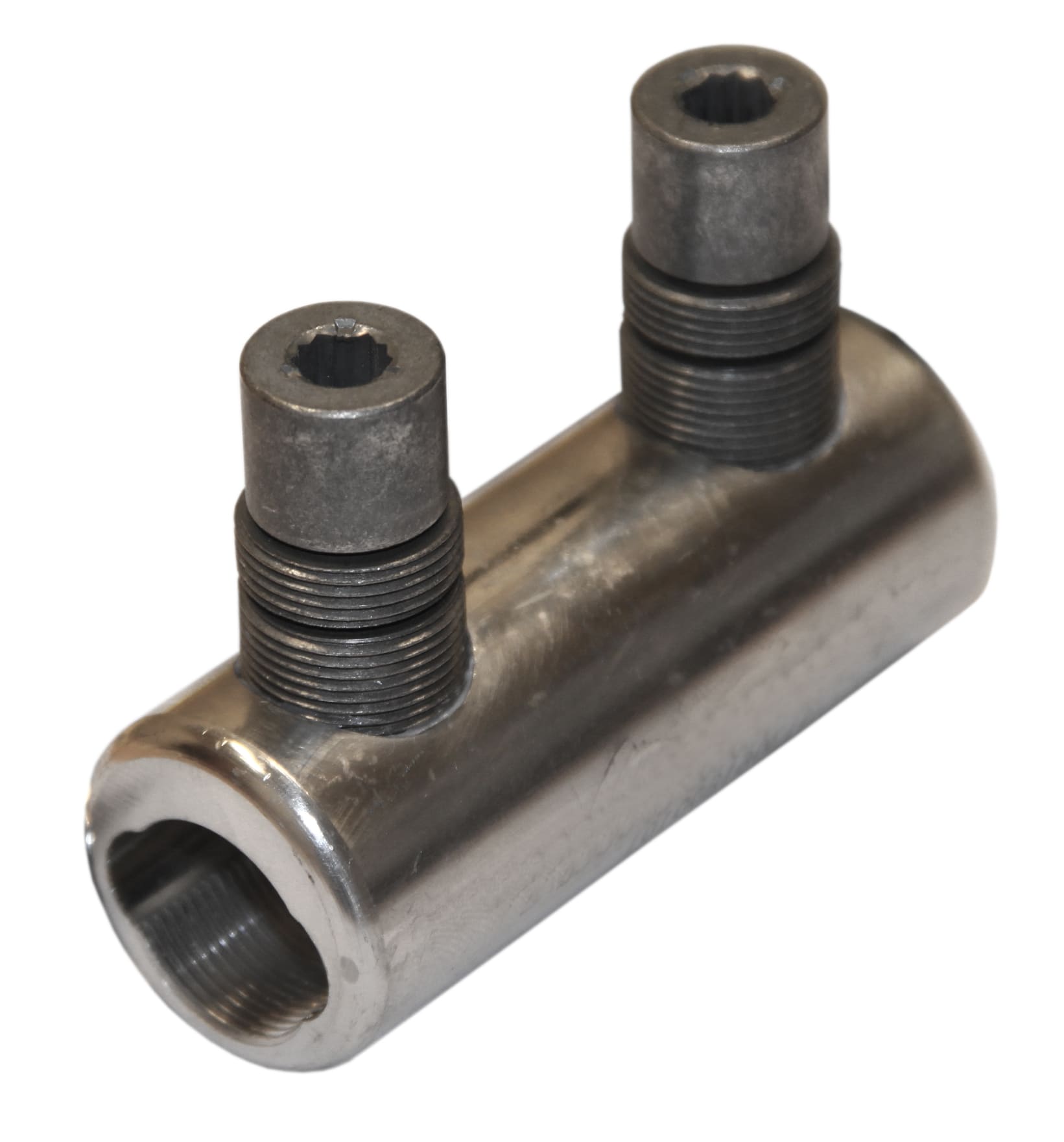 Melbye - Mekanisk skruskjøtehylse for 25-150 mm² kobber og aluminium. Boltene knekker ved riktig moment