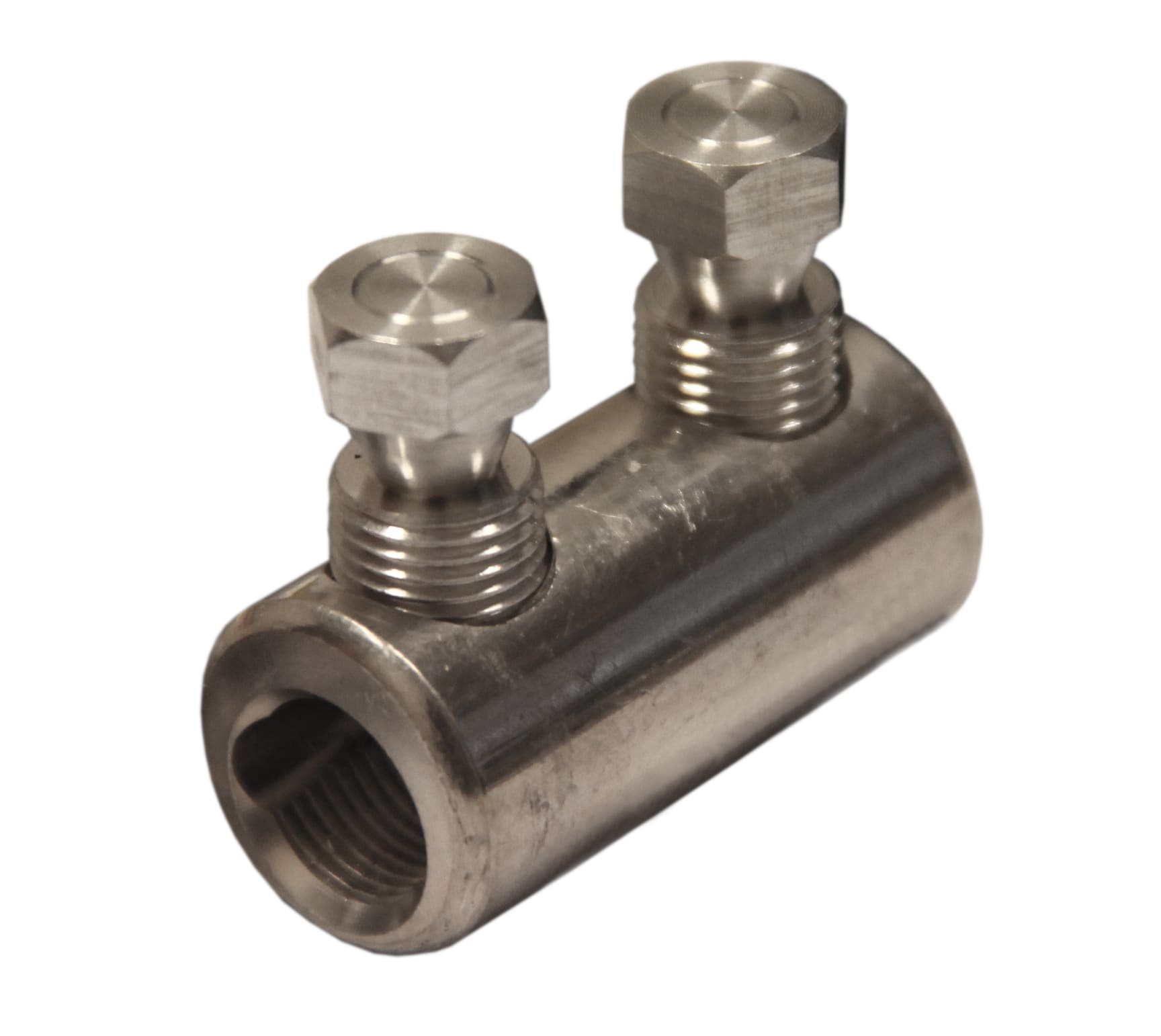 Melbye - Mekanisk skruskjøtehylse for 16-95 mm² kobber og aluminium. Boltene knekker ved riktig moment