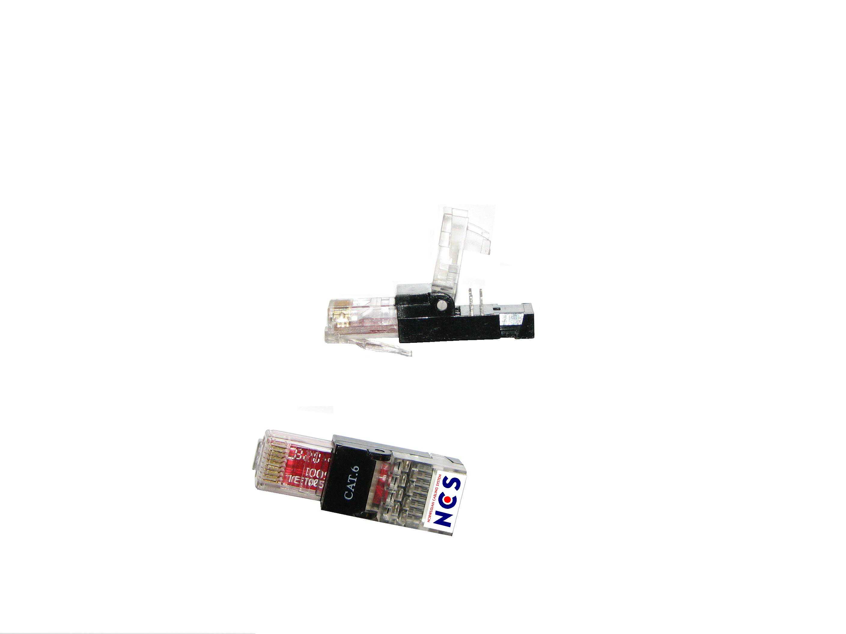 LANSE 3-PLAY - Modular Plugg 8/8 Cat5/6 Utp  Universalplugg Verktøyfri Rj4