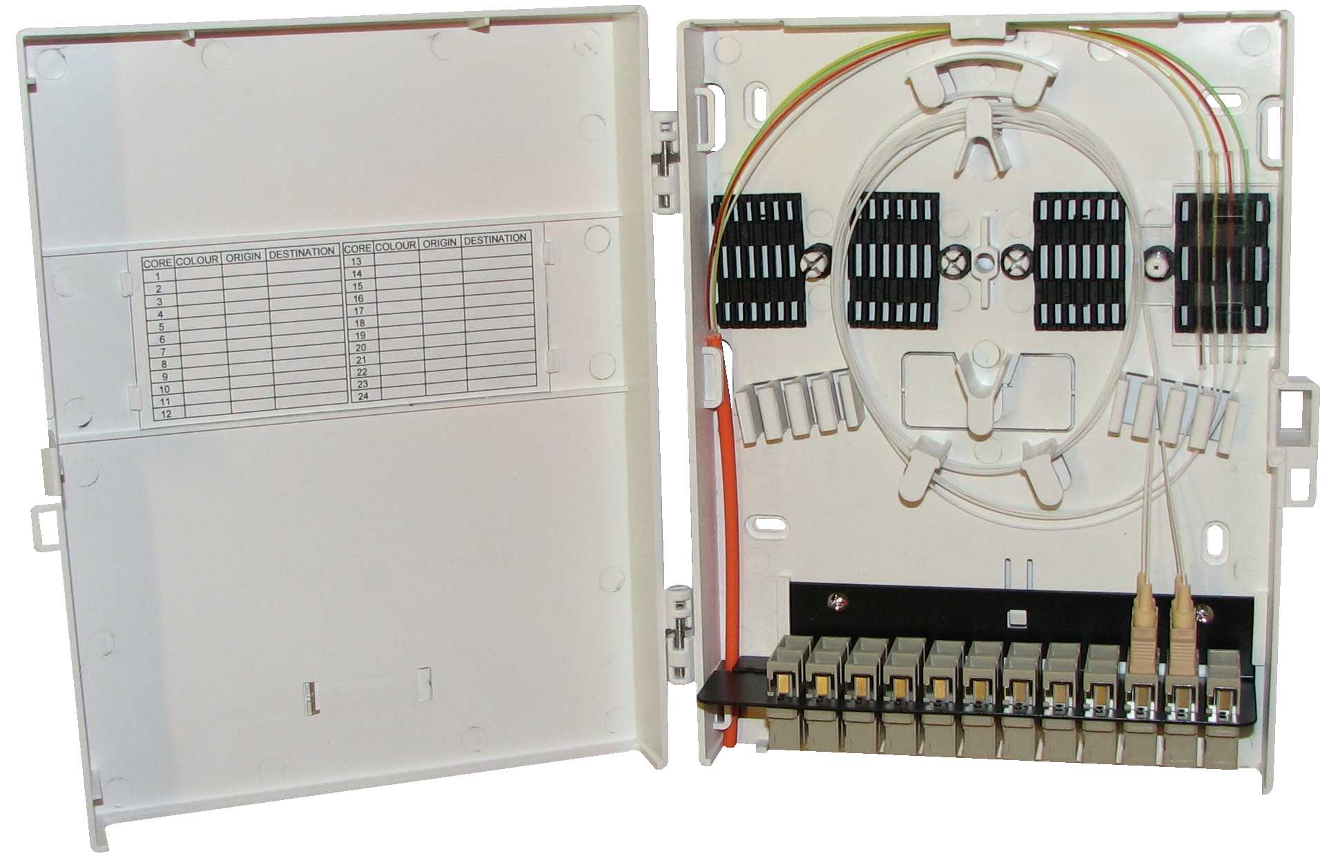 LANSE 3-PLAY - FIBERBOKS PLAST 12 x SC-D U/ADAPTER